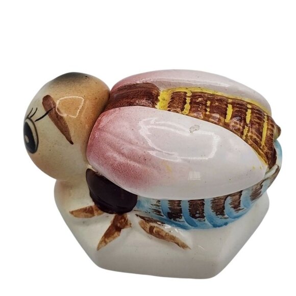 Vintage Ceramic Bee Condiment Honey Pot With Lid - Picture 4 of 14
